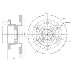 Stabdžių diskas METELLI 23-0481