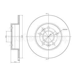 Stabdžių diskas METELLI 23-0482C