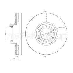 Stabdžių diskas METELLI 23-0499C