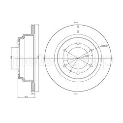 Stabdžių diskas METELLI 23-0511