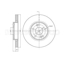Stabdžių diskas METELLI 23-0533