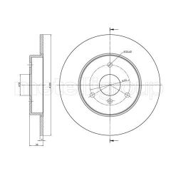 Stabdžių diskas METELLI 23-0538C