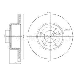 Stabdžių diskas METELLI 23-0572