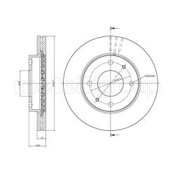 Stabdžių diskas METELLI 23-0591