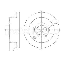 Stabdžių diskas METELLI 23-0592C