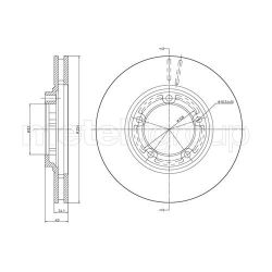 Stabdžių diskas METELLI 23-0596