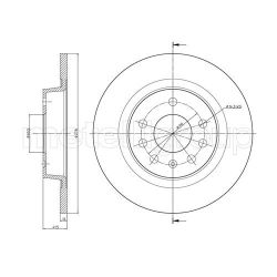 Stabdžių diskas METELLI 23-0609C