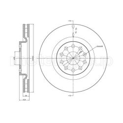 Stabdžių diskas METELLI 23-0611C