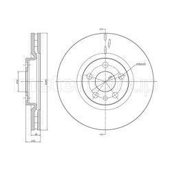 Stabdžių diskas METELLI 23-0615C