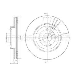 Stabdžių diskas METELLI 23-0619