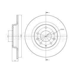 Stabdžių diskas METELLI 23-0622C