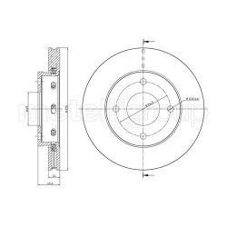 Stabdžių diskas METELLI 23-0623C