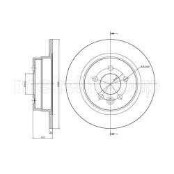 Stabdžių diskas METELLI 23-0644