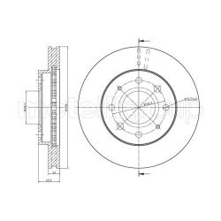 Stabdžių diskas METELLI 23-0652