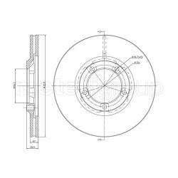 Stabdžių diskas METELLI 23-0654