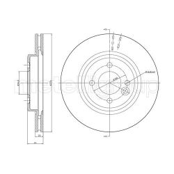 Stabdžių diskas METELLI 23-0666C