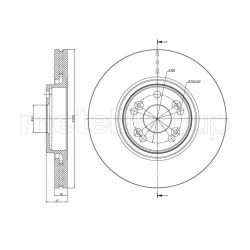 Stabdžių diskas METELLI 23-0673C