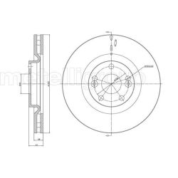 Stabdžių diskas METELLI 23-0678