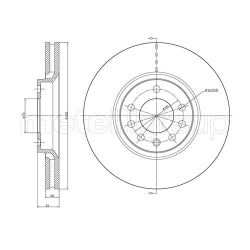 Stabdžių diskas METELLI 23-0681C