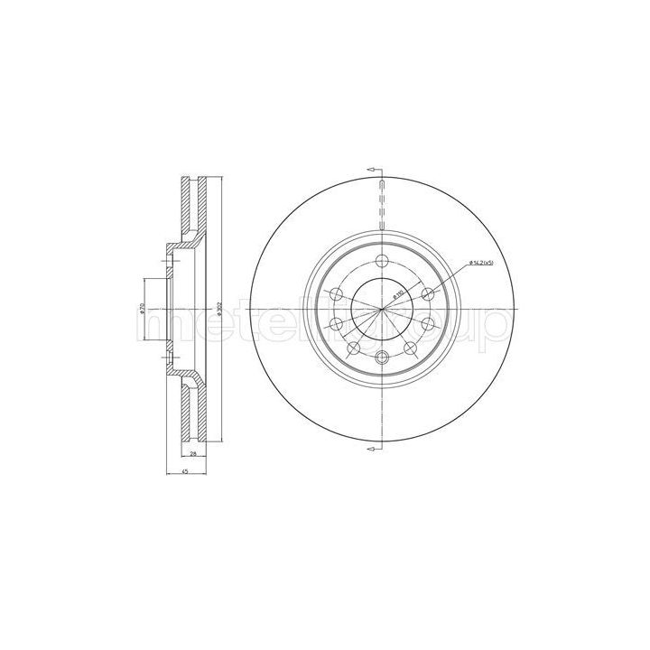 Stabdžių diskas METELLI 23-0681C