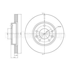 Stabdžių diskas METELLI 23-0694