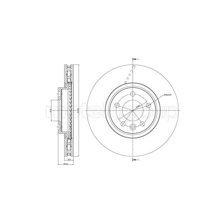 Stabdžių diskas METELLI 23-0727C