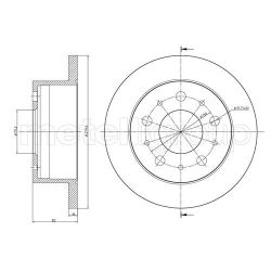 Stabdžių diskas METELLI 23-0732