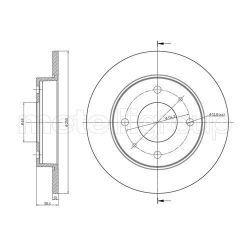 Stabdžių diskas METELLI 23-0768C