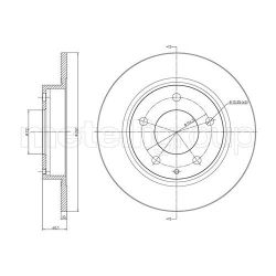 Stabdžių diskas METELLI 23-0786
