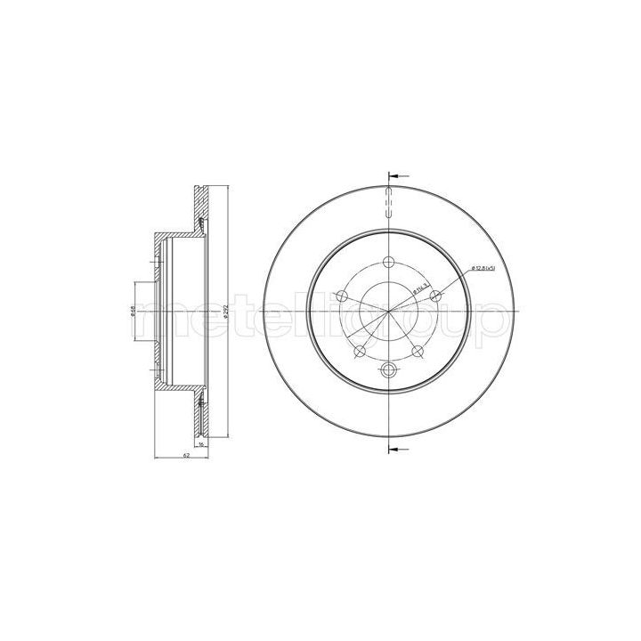 Stabdžių diskas METELLI 23-0797C