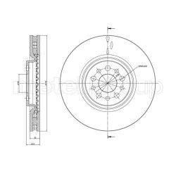 Stabdžių diskas METELLI 23-0821C