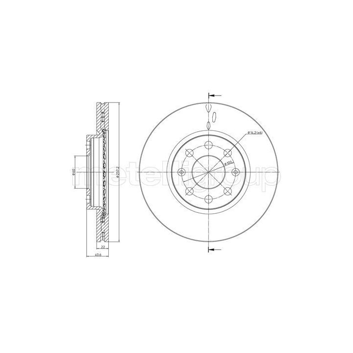 Stabdžių diskas METELLI 23-0835C