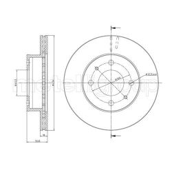 Stabdžių diskas METELLI 23-0836