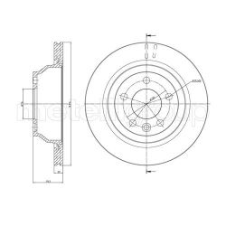 Stabdžių diskas METELLI 23-0849C