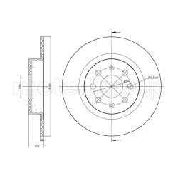 Stabdžių diskas METELLI 23-0857C