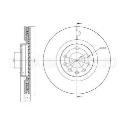 Stabdžių diskas METELLI 23-0860C