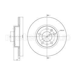 Stabdžių diskas METELLI 23-0862C