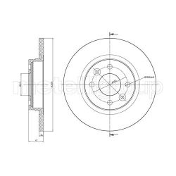 Stabdžių diskas METELLI 23-0864C