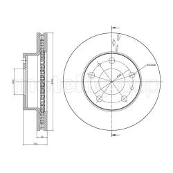 Stabdžių diskas METELLI 23-0885C