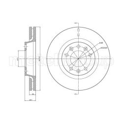 Stabdžių diskas METELLI 23-0887C