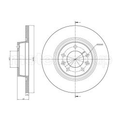 Stabdžių diskas METELLI 23-0888C