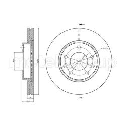 Stabdžių diskas METELLI 23-0891C