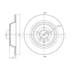 Stabdžių diskas METELLI 23-0897C