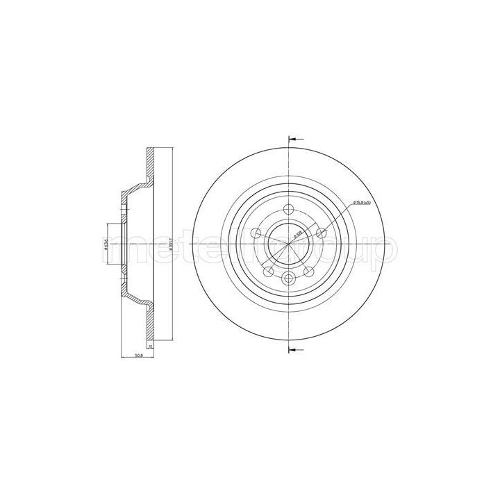 Stabdžių diskas METELLI 23-0897C