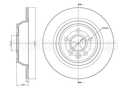 Stabdžių diskas METELLI 23-0897C