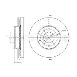 Stabdžių diskas METELLI 23-0901C