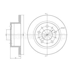 Stabdžių diskas METELLI 23-0911C
