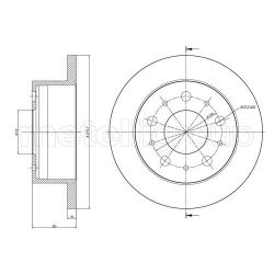 Stabdžių diskas METELLI 23-0912C