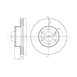 Stabdžių diskas METELLI 23-0913C
