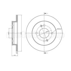 Stabdžių diskas METELLI 23-0929C